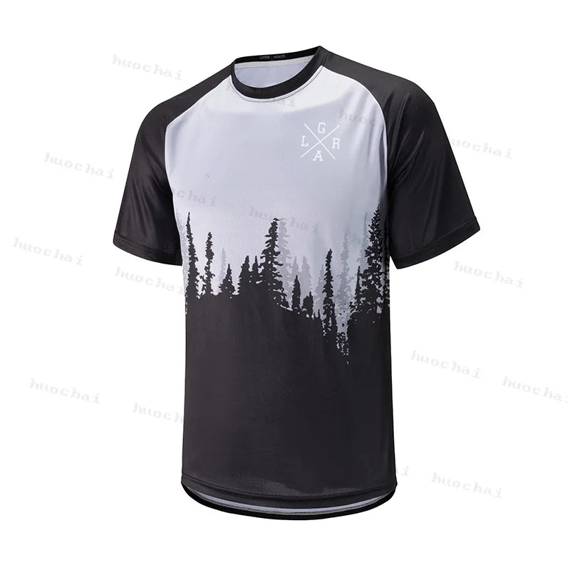 2024 Motocross Enduro lrga jersey, DH downhill mountain biking jersey, men's mtb cycling short-sleeved jersey