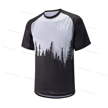 2024 Motocross Enduro lrga jersey, DH downhill mountain biking jersey, men's mtb cycling short-sleeved jersey