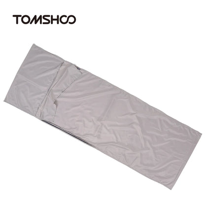 Outdoor Travel Camping Hiking Polyester Pongee Healthy Sleeping Bag Liner with Pillowcase Lightweight Business Trip Hotel