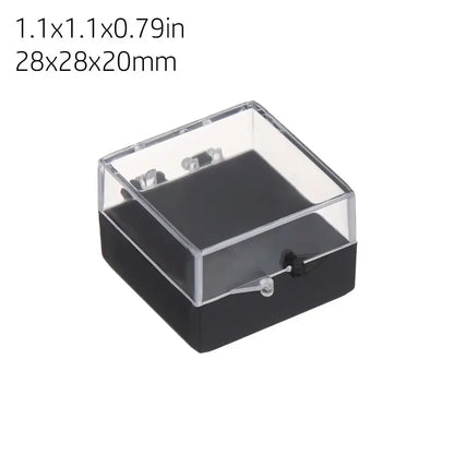 1Pcs Plastic Transparent Storage Box Small Items Sundries Jewelry Organizer Case Beads Container Pill Chip Box Tools Accessories
