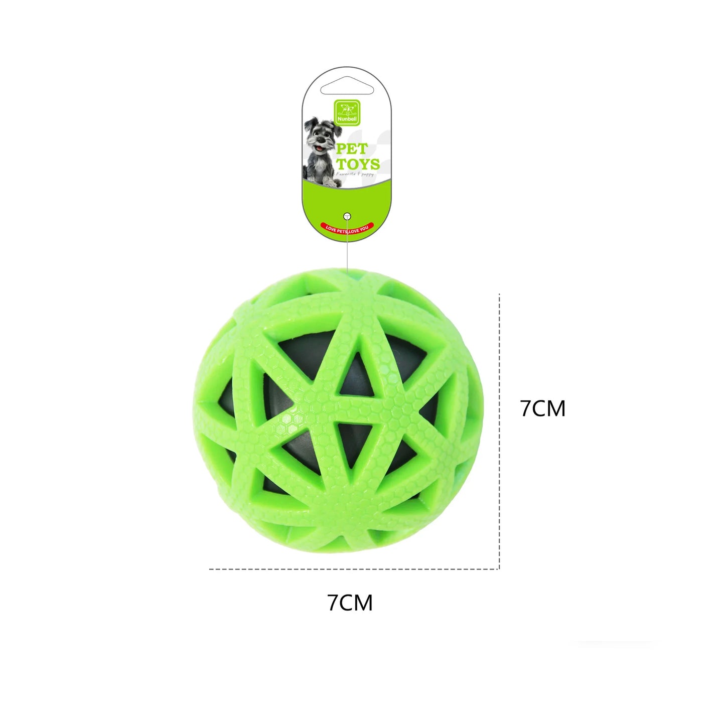 TPR Elastic Toy Ball for Pets Chewable Sound-making Nteractive and Dog Training Dog Interaction To Relieve Boredom Dog Supplies