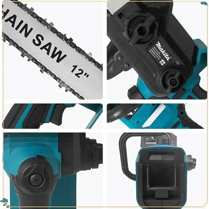 Makita Power Tool 2200W Portable Chainsaw Brushless Electric Chain Saw 18V Rechargeable Cordless Graden Pruning Tools