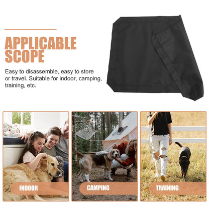 Elevated Pet Bed Cover Dog Cat Folding Camping Bed Cover Cat Dog House Portable Removable Washable Four Seasons Cover Breathable