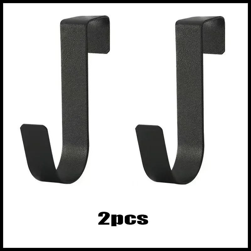 S-Shaped Metal Hook Cabinet Door Hanging Rack Gadgets Holders Desk Shelves Kitchen Utensils Storage Organizer Bathroom Accessori