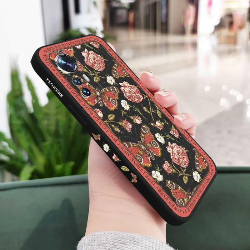 Classicism Flower Phone Case For Xiaomi Mi 17 15T 14T 14 13 13T 12 12T 11 Ultra lite 10 10S 11T 10T 9T Pro Lite Poco F5 5G Pro