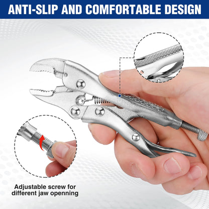 Powerful Pliers, Multifunctional Pressure Pliers, Heavy-duty Tools, Industrial Grade Fixed Circular Mouth Force Wrench, C- type