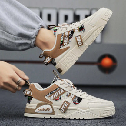 Casual Fashion Leather Sneakers New Skateboard Men Shoes Outdoor Running Sports Shoes Hiking Tennis Platform Luxury Footwear New