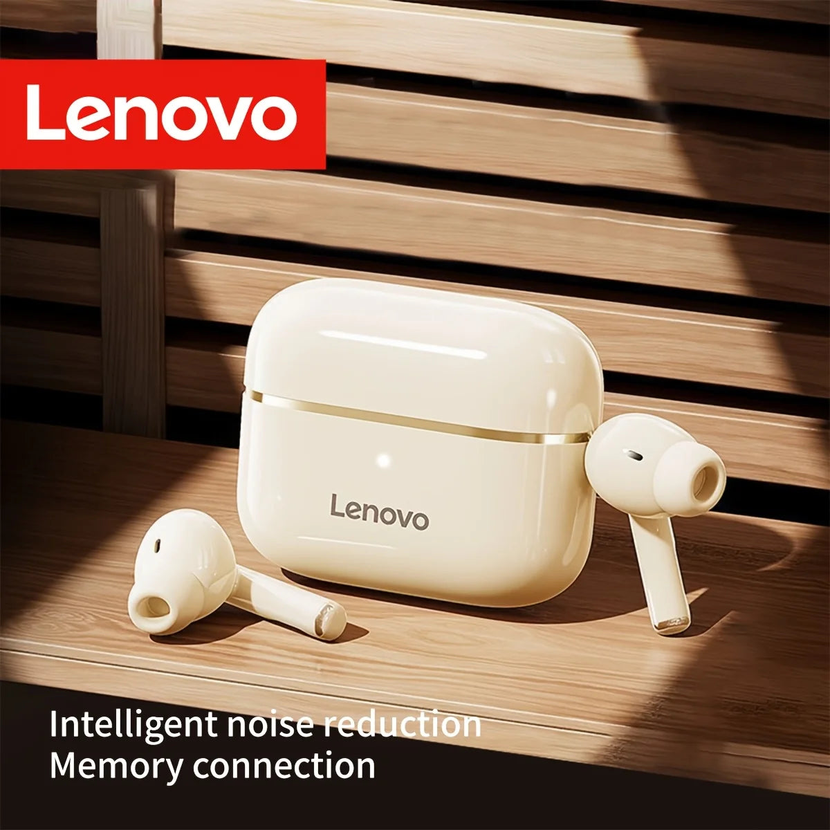 Lenovo Wireless Earbuds Low Latency Gaming Hd Call with Noise Reduction Mic Ear Design Long Standby Clear Communication Earphone