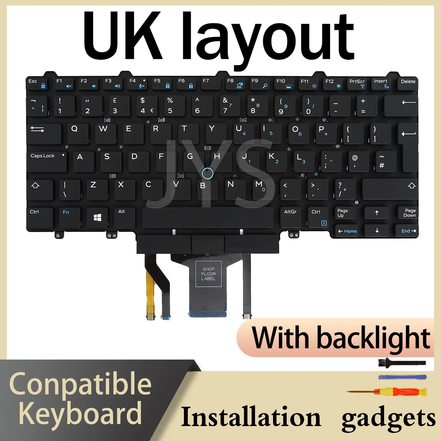 for DELL Latitude E5450 E5470 E5480 E7450 E7470 5480 5490 5488 7480 7490 5491 5495 Backlight Keyboard US DE ES FR LA PT UK