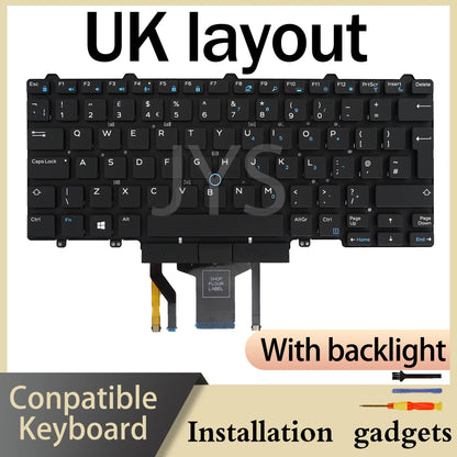 for DELL Latitude E5450 E5470 E5480 E7450 E7470 5480 5490 5488 7480 7490 5491 5495 Backlight Keyboard US DE ES FR LA PT UK