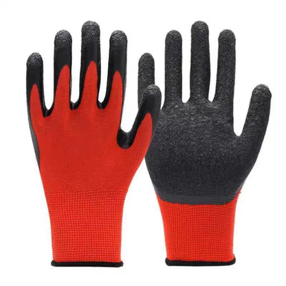 Crinkled Anti-Slip Gloves, Anti-Skid Labor Protection Gloves, Work Gloves. High Grip, Wear-Resistant & Anti-Slip
