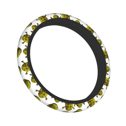 Steering Wheel Cover Shreks Meme Collage Universal Braid On The Steering Wheel Cover Car-styling Elastische Automobile Accessory
