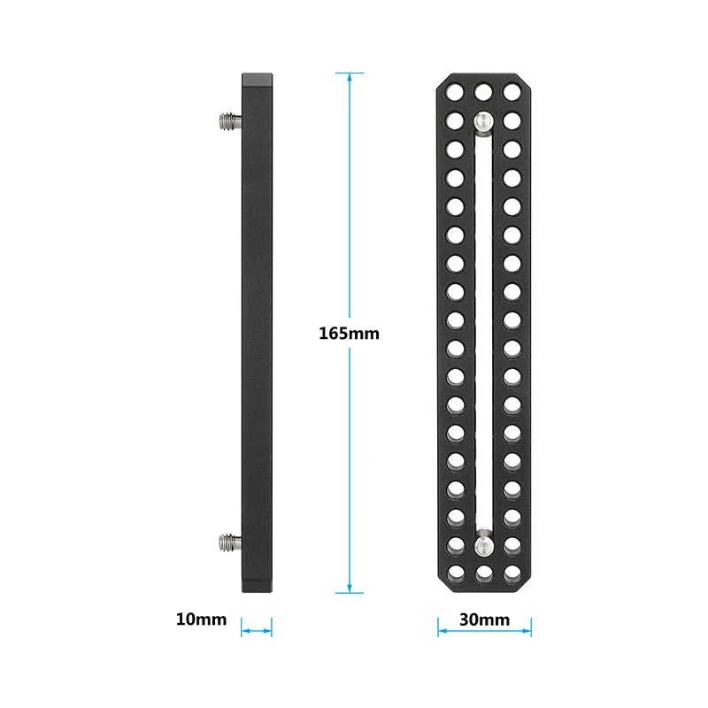 CAMVATE Long Cheese Plate Extended Platform 6.5" with 1/4" Threads and Slot for Camera Cage Photography Video Accesories DIY