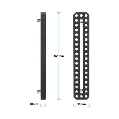 CAMVATE Long Cheese Plate Extended Platform 6.5" with 1/4" Threads and Slot for Camera Cage Photography Video Accesories DIY