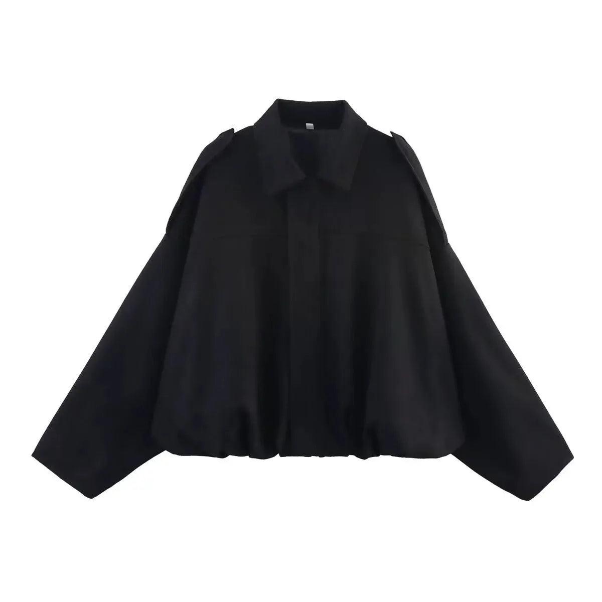 PRINTKAOIR Women's Bomber Jacket Lapel Long Sleeve Zipper Suede Jacket Women High Street Cropped Racing Jackets Coats Outerwears