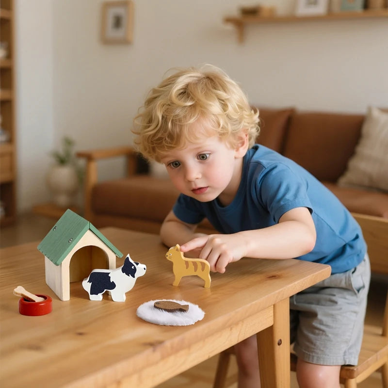 Toy House Accessories Pet Set Great Pet Play Set For Dollhouses Fun Games That Encourage Creativity And Imagination in Children