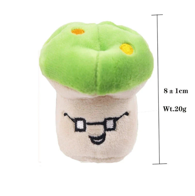 Dog Squeaky Toys Plush Animal Fruit Food Toy Durable Chew Interactive Toys Small Medium Dogs Cats Puppy Pet Supplies