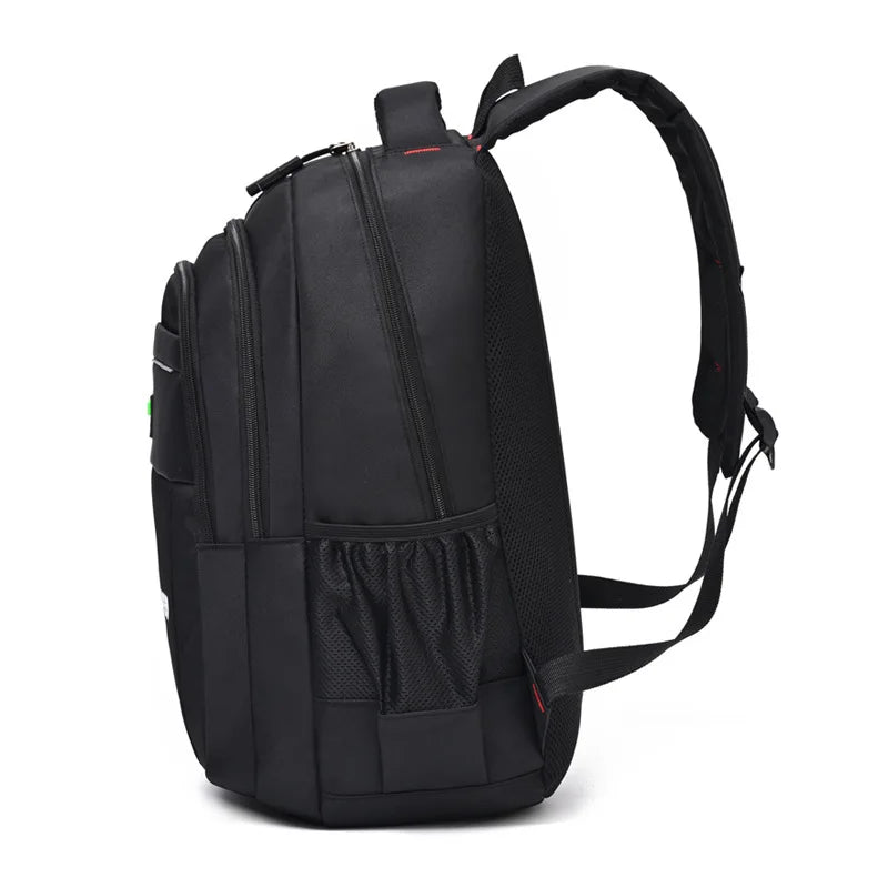 Backpack Men's Simple Large Capacity Junior High School Student School Bag Outing Travel Computer Double Shoulder Bags On Sale
