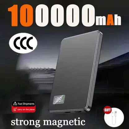 Lenovo 500000mAh PD22.5W Magnetic Power Bank 2027NEW Fast Charging Wireless External Battery For Magsafe For Xiaomi iPhone