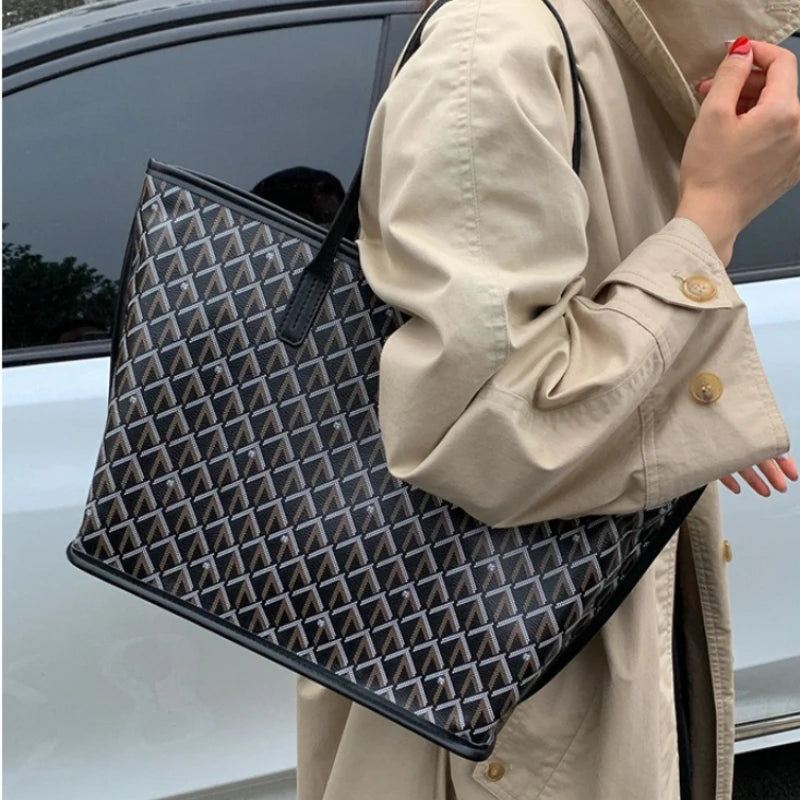 Women's Tote Bag New Simple Double Sided Available Mother and Child Large Capacity Casual Handbag Shopping Bag Tote Bag