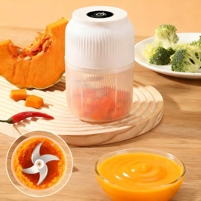 320ml Electric Mini Garlic Chopper USB Chili Pepper Grinder Kitchen Tool for Crushing Garlic Ginger Vegetables Baby Food Gift