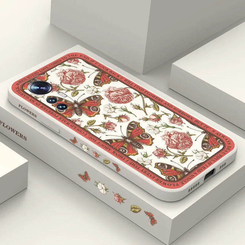 Classicism Flower Phone Case For Xiaomi Mi 17 15T 14T 14 13 13T 12 12T 11 Ultra lite 10 10S 11T 10T 9T Pro Lite Poco F5 5G Pro