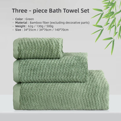 Bamboo Fiber Towels Sets Home Bath Towels for Adults Face Towel Thick Absorbent Luxury Bathroom Towels Hand Towels Quick Drying