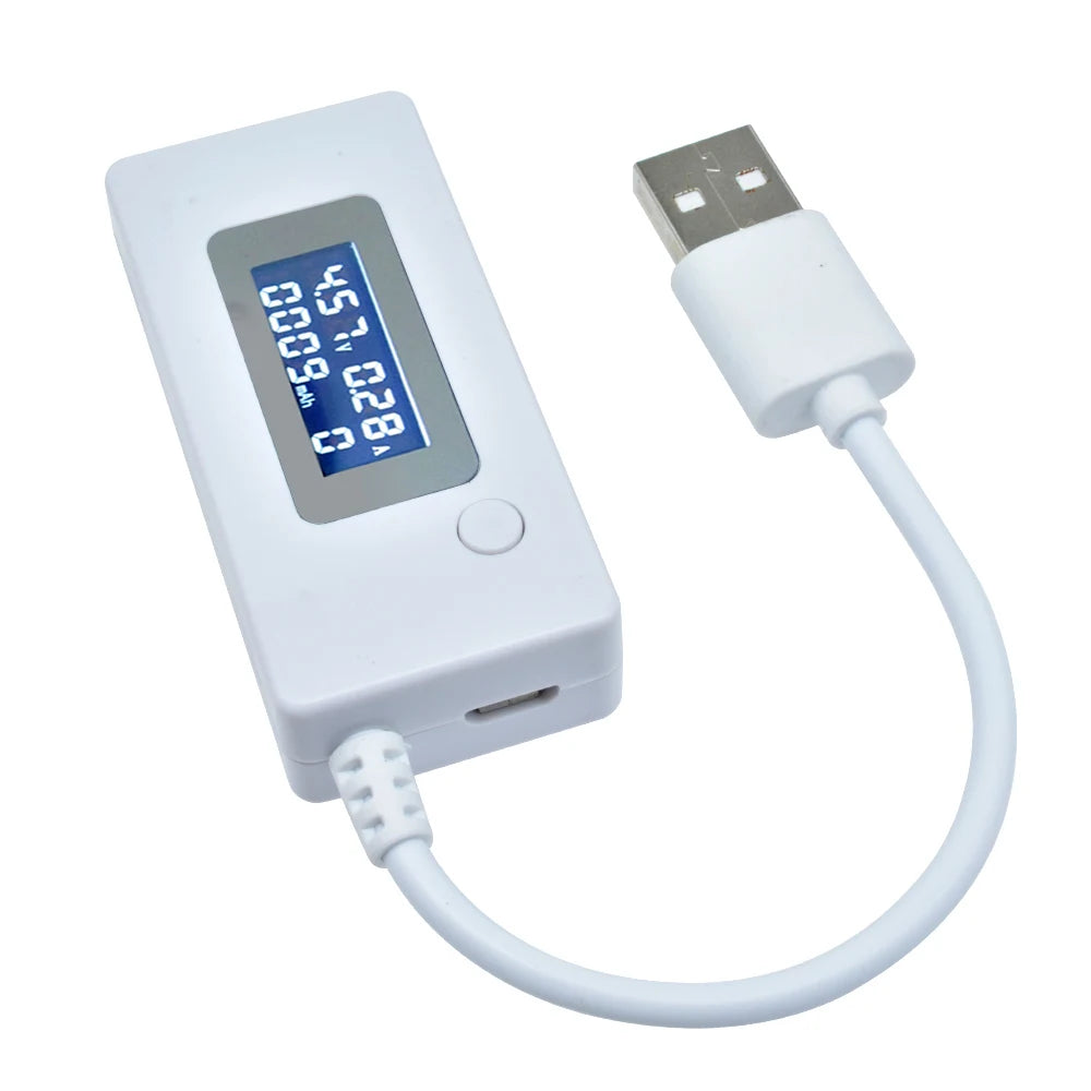 LCD USB Voltage/Amps Charging Capacity Meter Tester Multimeter Test Speed of Chargers Cables Capacity of Mobile Phone