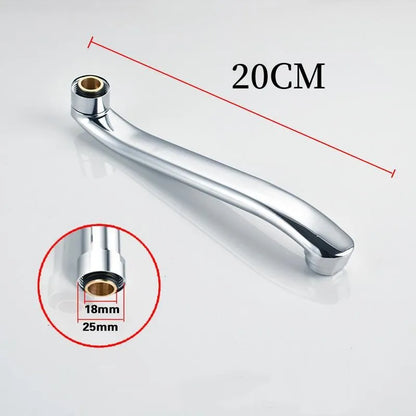 Stainless Steel Sink Faucet Pipe In-wall Water Outlet Elbow S-bend Extension Tube Bathroom Kitchen Faucet Leaking Repair Parts