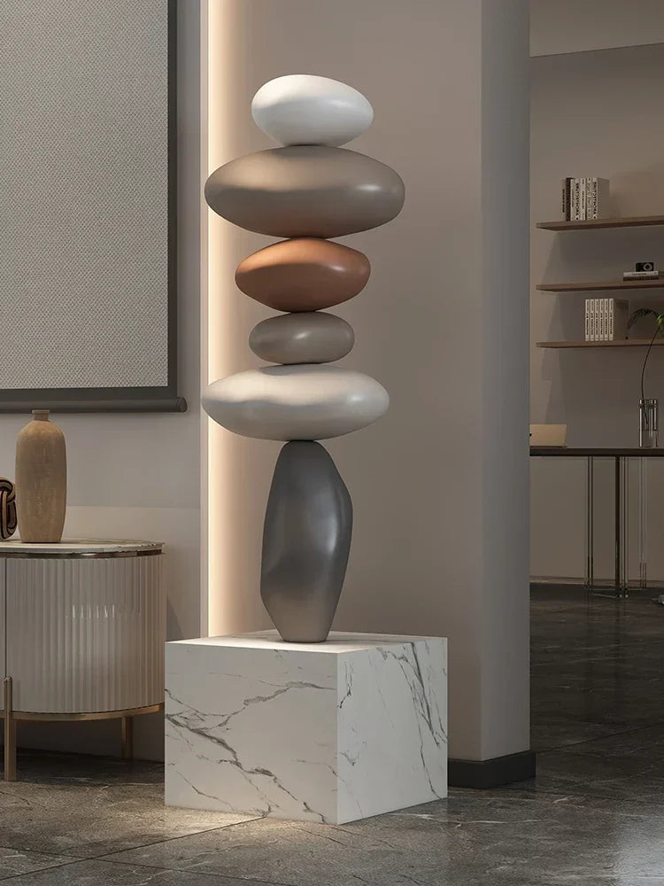 Home Decor Large Imitation Stone Floor Decoration Living Room Sofa TV Cabinet Home Decoration Creative Housewarming Gift