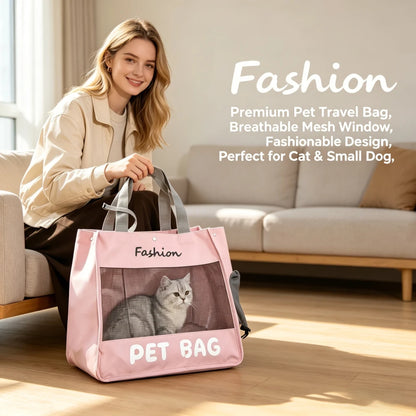 Breathable Pet Carrier Backpack, Outdoor Travel Carrying Bag for Cats Small Dogs Camping Walking Pet Supplies