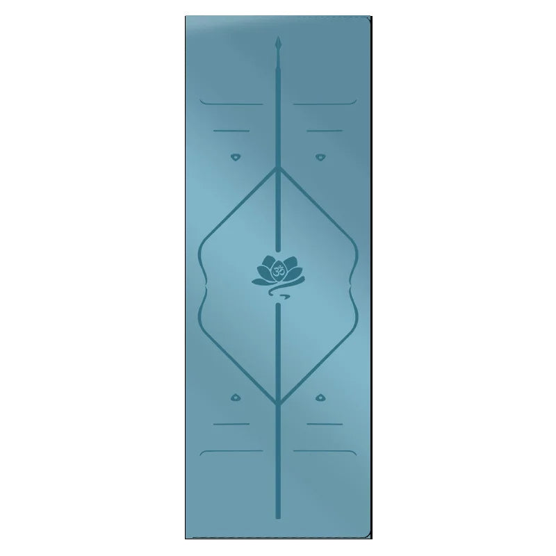 PU Rubber Non Slip Wide Thick Yoga Mat Quiet Dance Mat Home Use Beginner Fitness Yoga Mat Exercise Mat Gymnastics Mat