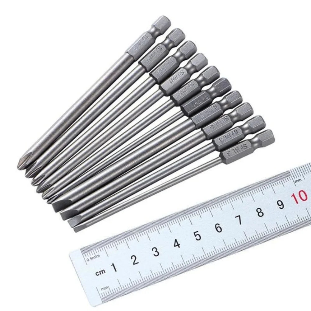Magnetic Screwdriver Set Batch Head Steel Slotted Phillips Screw Driver Bits Car Repair Electric Drill Power Tool Accessories