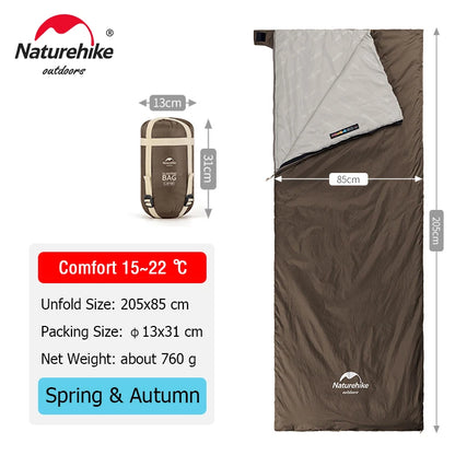 NaturehikeLW180 Sleeping Bag Ultralight Portable Sleeping Bag Spring Summer Sleeping Bag Outdoor Hiking Camping Travel Equipment