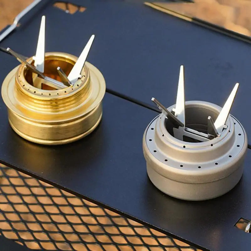 Portable Alcohol Stove Internal Bracket Stainless Steel Detachable Four-corner Kettle Bracket Outdoor Camping Accessories