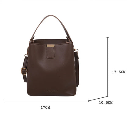 Women PU Leather Handbag Casual Tote Bag Lady Messenger Shoulder Bag Brand Design Female Totes Bolsa Black