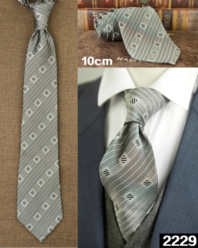 Ties Unusual Pattern Checked Abstract Polka Dots Stripes 100% Silk Jacquard Woven Fashion Brand New Casual Formal Party