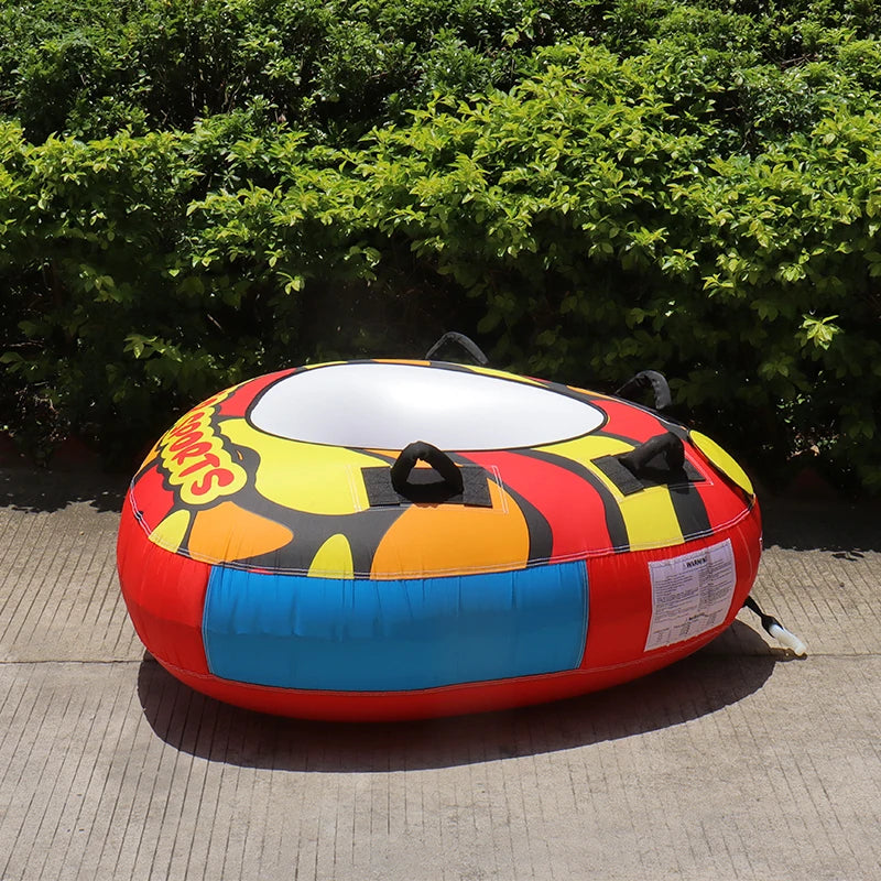 Towable Water Tubes, 1 Person Boat  Inflatable Tube Towable for Water Sports, Nylon Cover Inflatable Tube for Boat to Pull