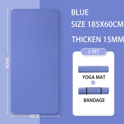 Yoga Mat with A Thickness of 20mm Anti Slip Pilates Fitness Mat Environmentally Friendly Tear Resistant WOMEN'S Yoga Mat
