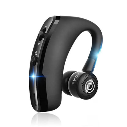 Wireless Earphones One Ear Bluetooth Headphones V9 TWS In-Ear EarHooks HiFi Mini Handsfree Car Calls Headset With Microphone