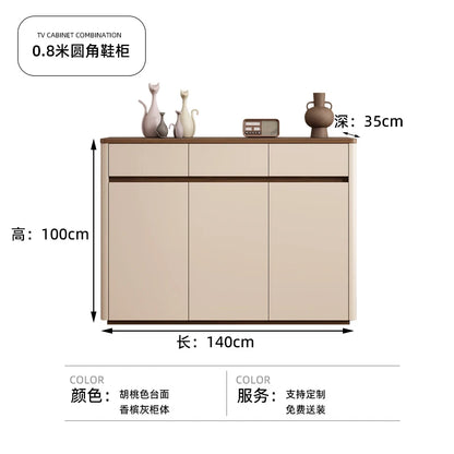 Entryway Organizer Shoe Rack Storage White Organised Living Room Cabinets Space Saving Articulos Para El Hogar Home Furniture