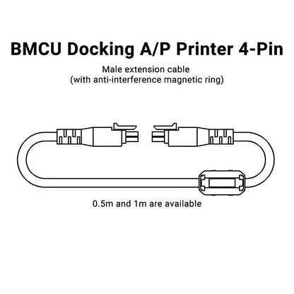 Bamboo Lab 4Pin Male to Male 3D Printer Auto Feed BMCU to AP Printer Multi-Colour Module Connection Cable 0.5M/1M For A1 A1mini