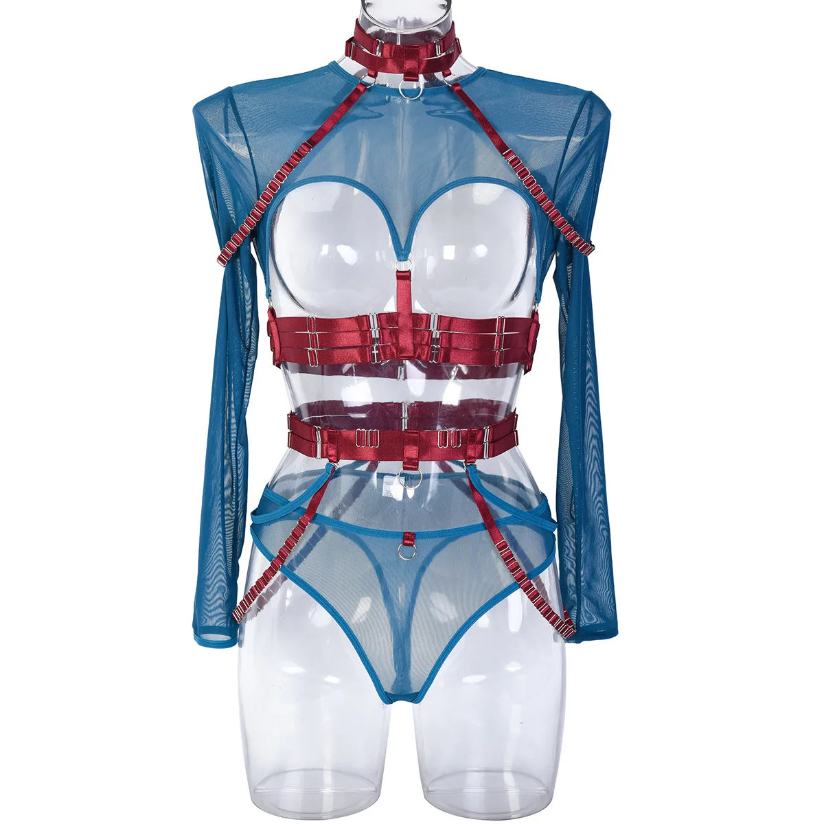Bikini Fashion Sexy Three-Piece Suit Complex Strap Halter Waist Seal Nightclub Sexy Underwear