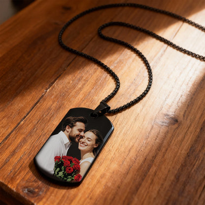 photo necklace custom stainless steel happy birthday photo necklace personalized Custom Picture Necklace picture necklace custom