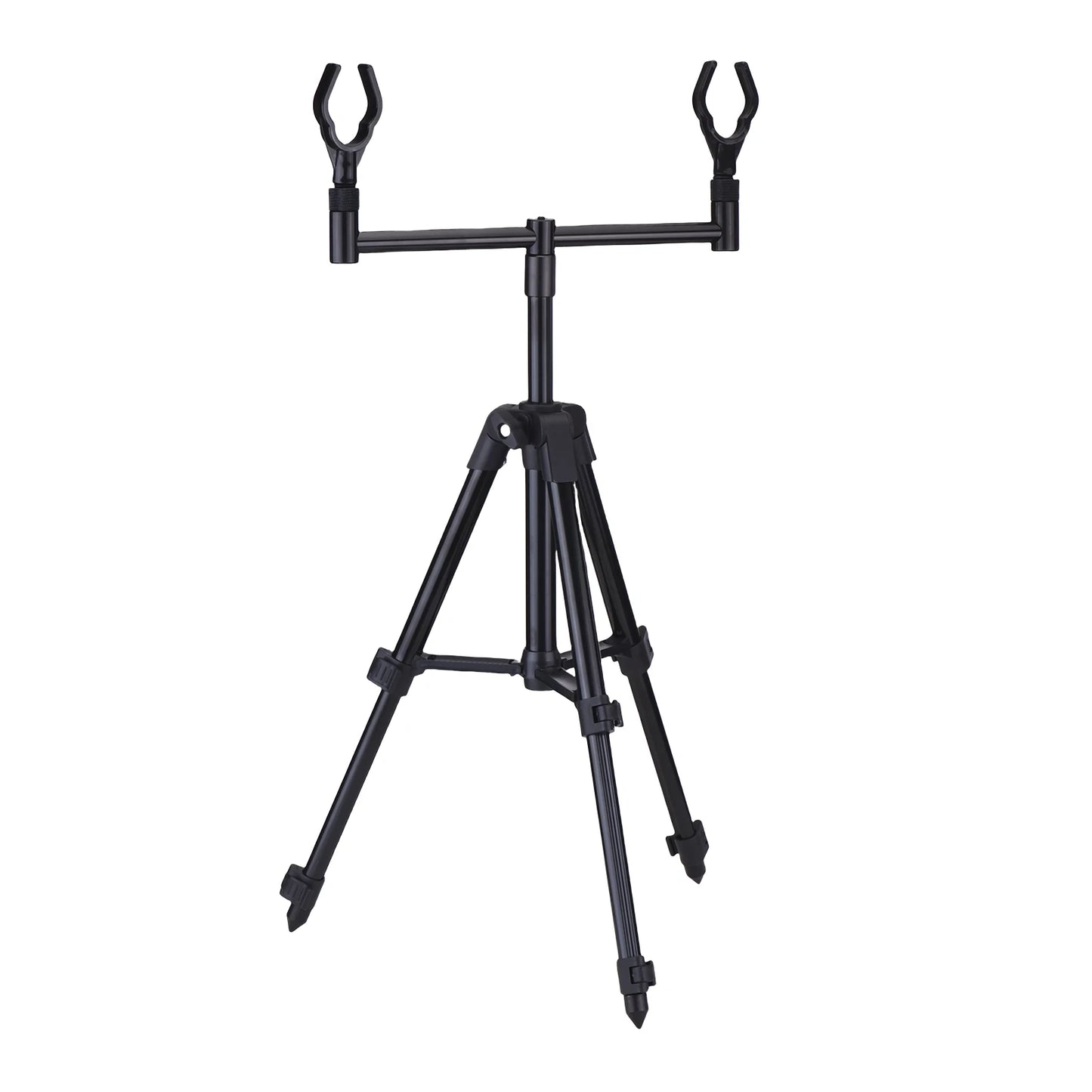 Höhe Angelruten-Dreibein, teleskopierbarer Angelrutenhalter aus Aluminiumlegierung, Angelruten-Dreibein