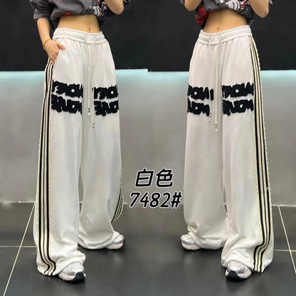 Original Design Sense Long Slacks 2025 Autumn New Fashionable Loose Casual Pants Ladies With Draped Straight Wide-Leg Trousers