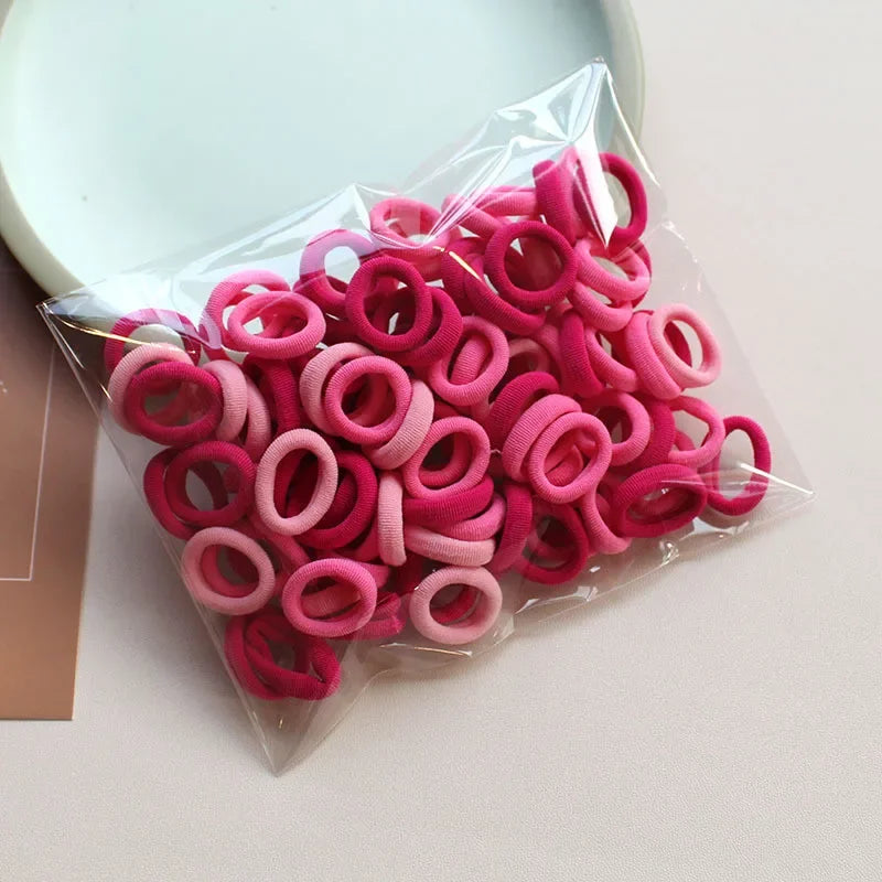 2pc Pet Supplies 100pcs/set Elastic Pet Hair Band Dog Grooming Accessories Bow with Hair Bands for Dogs Headwear Puppy Cat Bow