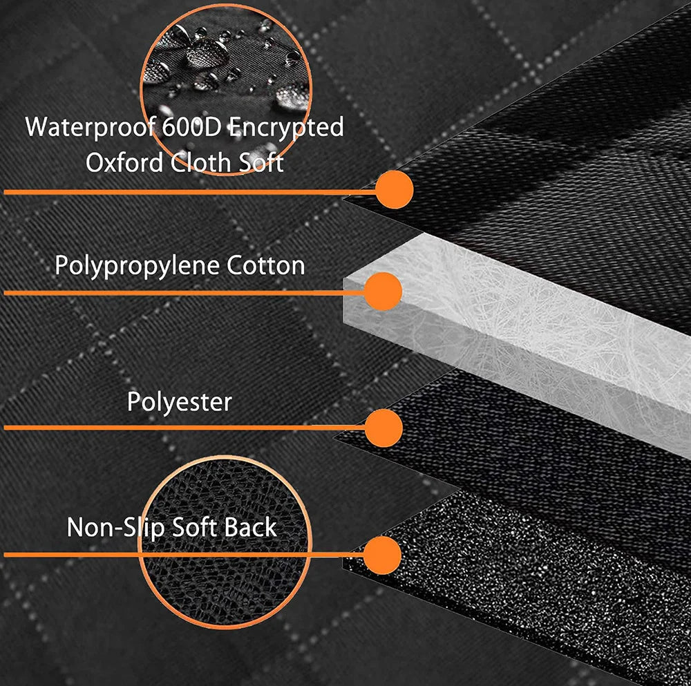 Universal Waterproof dog car seat cover for back seat pet car seat cover with Mesh Window Double-layer thickening Anti-dirty