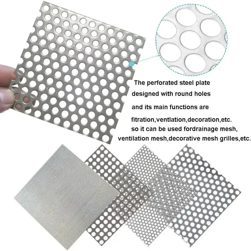 Stainless Steel Floor Drains Net Cover Square Drain Hole Shower Hair Catcher Filter Stopper Kitchen Bathroom Hardware Parts