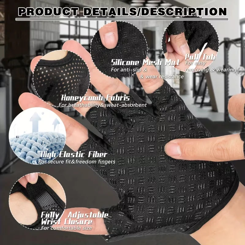Workout Gloves for Women and Men,Breathable Weight Lifting Gloves for Gym Exercise,Fitness,Training,Cycling,with Excellent Grip